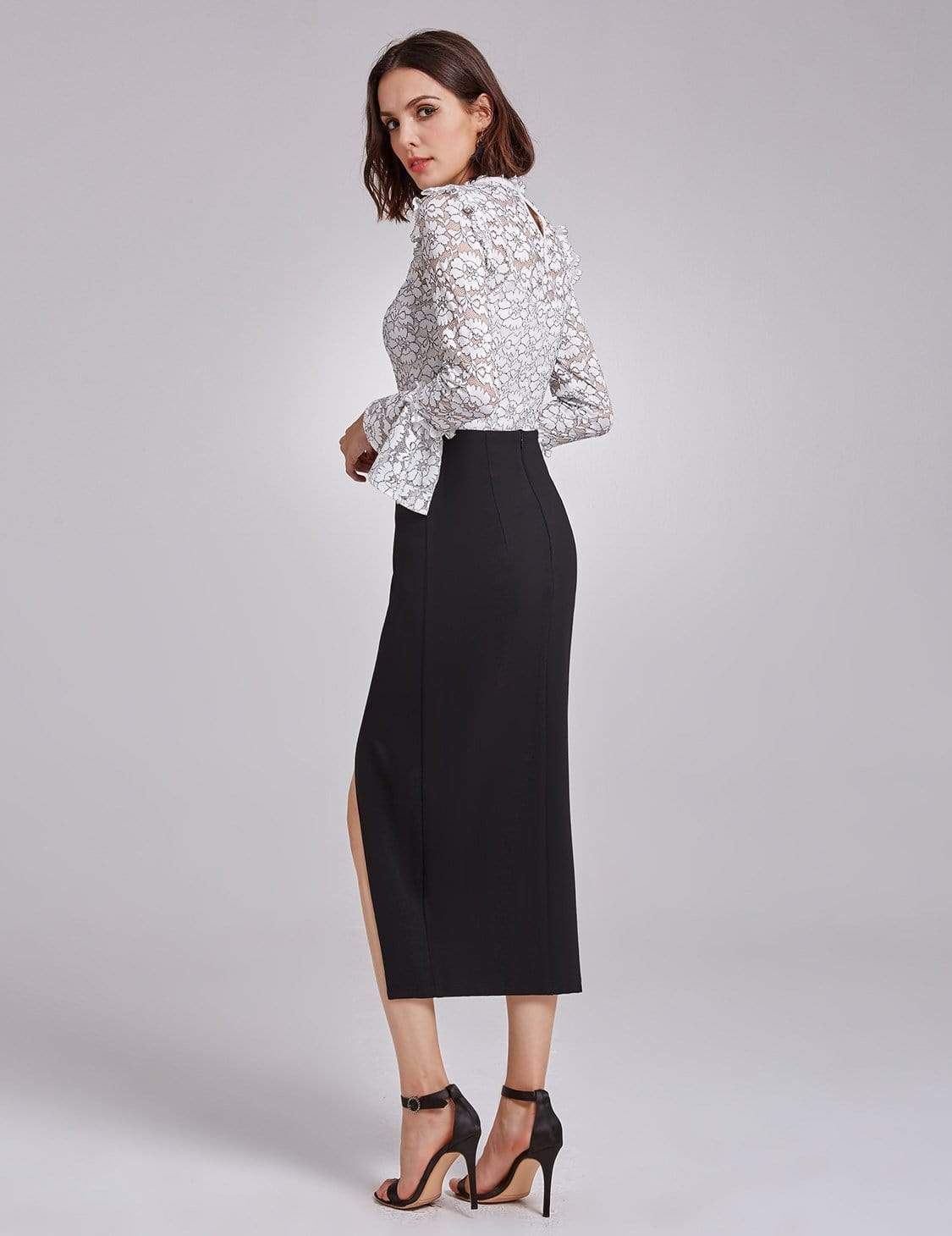 Color=Black | Alisa Pan Sexy High Waist Midi Skirt-Black 2 Color=Black | Alisa Pan Sexy High Waist Midi Skirt-Black 2