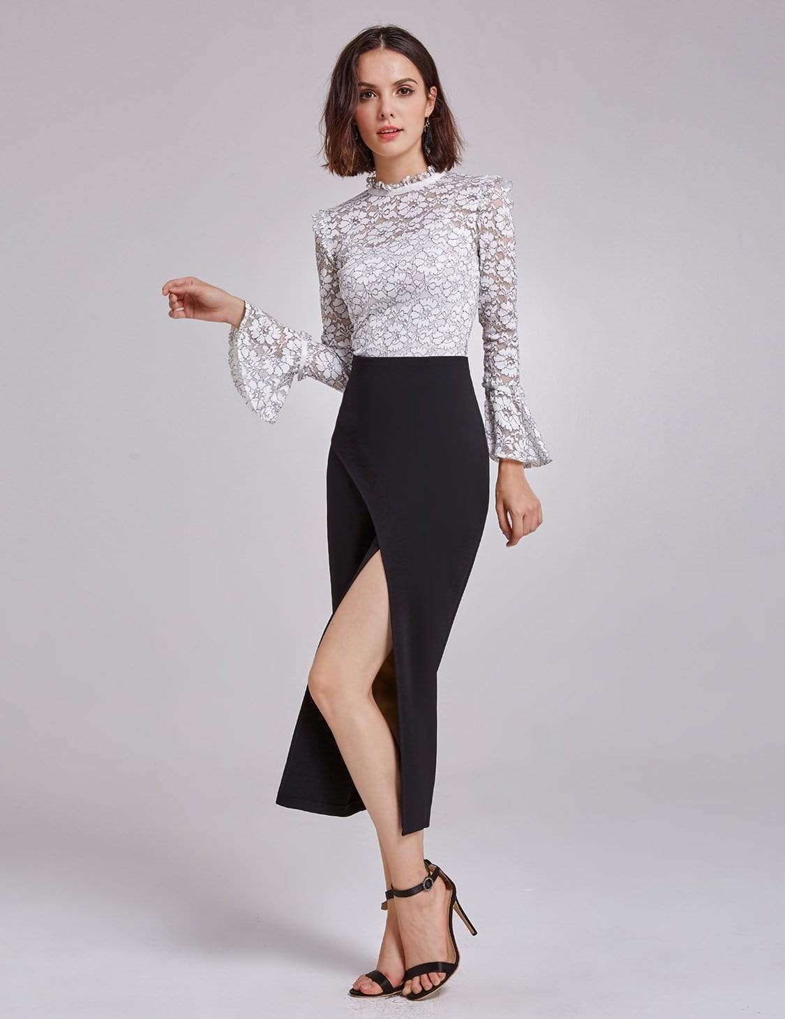 Color=Black | Alisa Pan Sexy High Waist Midi Skirt-Black 4 Color=Black | Alisa Pan Sexy High Waist Midi Skirt-Black 4