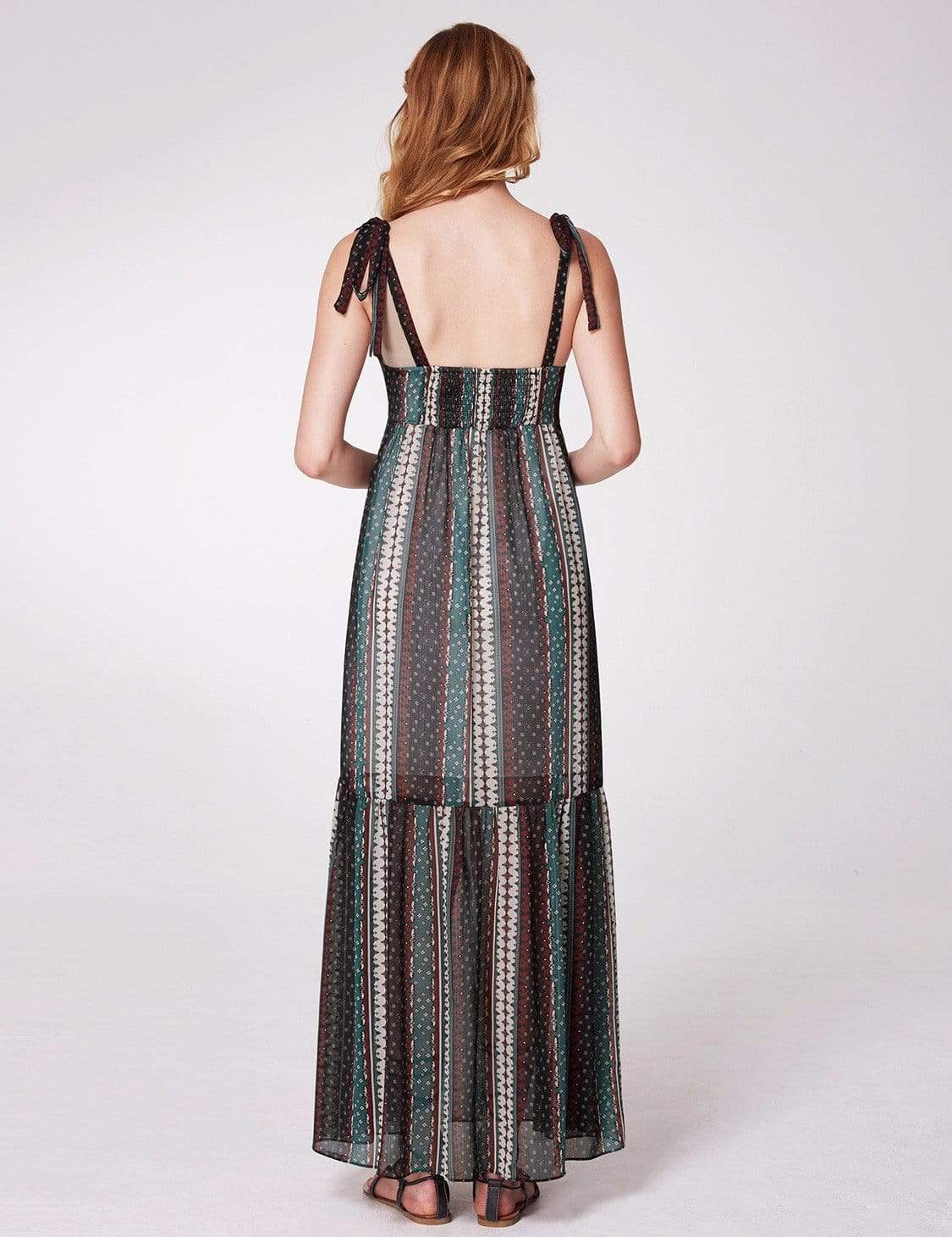 Color=Navy Blue | Alisa Pan Sleeveless Boho Printed Maxi Dress-Navy Blue 3 Color=Navy Blue | Alisa Pan Sleeveless Boho Printed Maxi Dress-Navy Blue 3