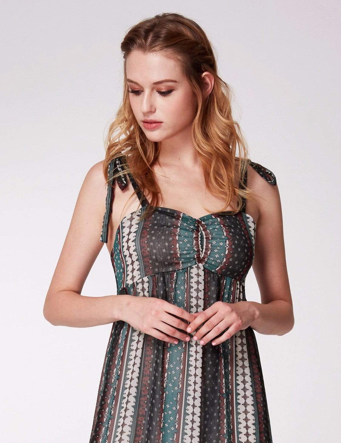 Color=Navy Blue | Alisa Pan Sleeveless Boho Printed Maxi Dress-Navy Blue 6 Color=Navy Blue | Alisa Pan Sleeveless Boho Printed Maxi Dress-Navy Blue 6