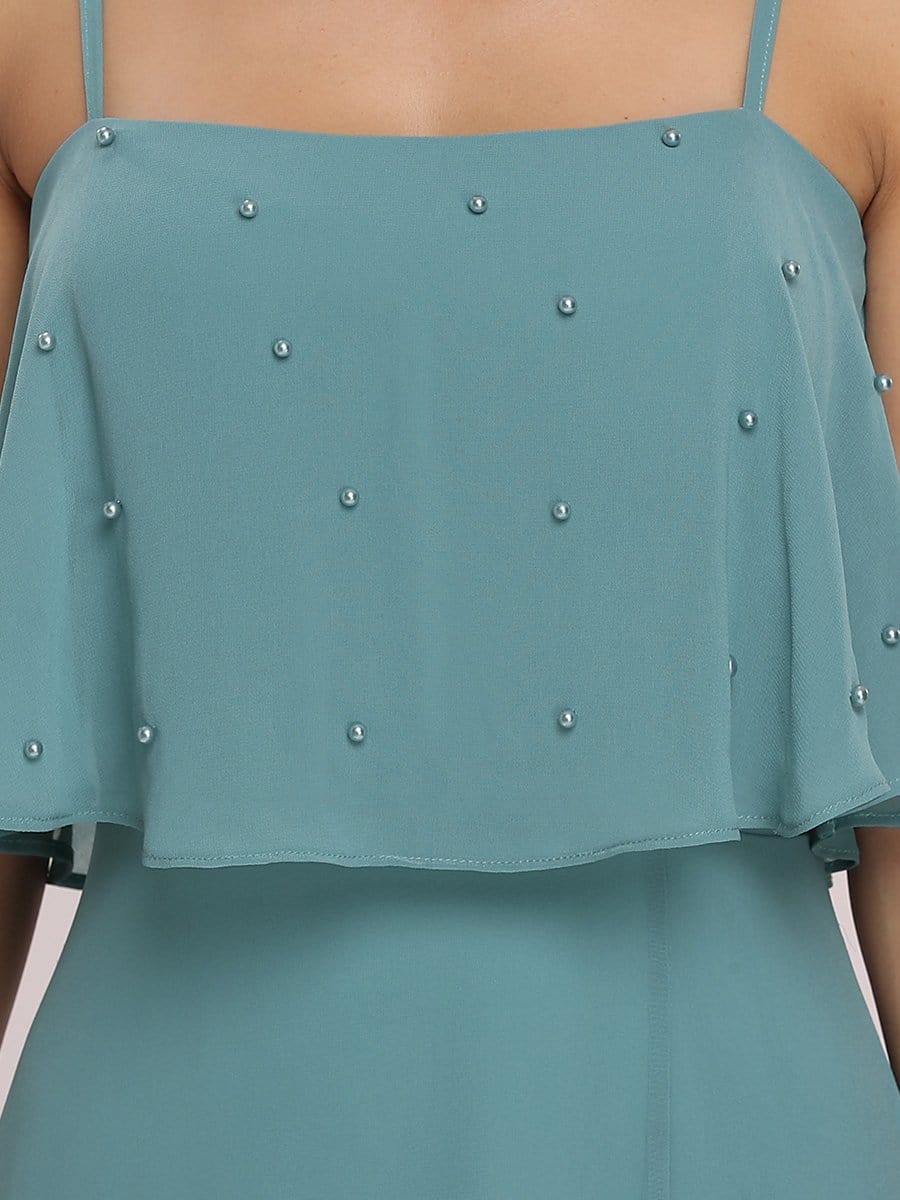 Color=Dusty blue | Spaghetti Strap A-Line Floor Length Bridesmaid Dress With Beaded Top-Dusty Blue 8 Color=Dusty blue | Spaghetti Strap A-Line Floor Length Bridesmaid Dress With Beaded Top-Dusty Blue 8