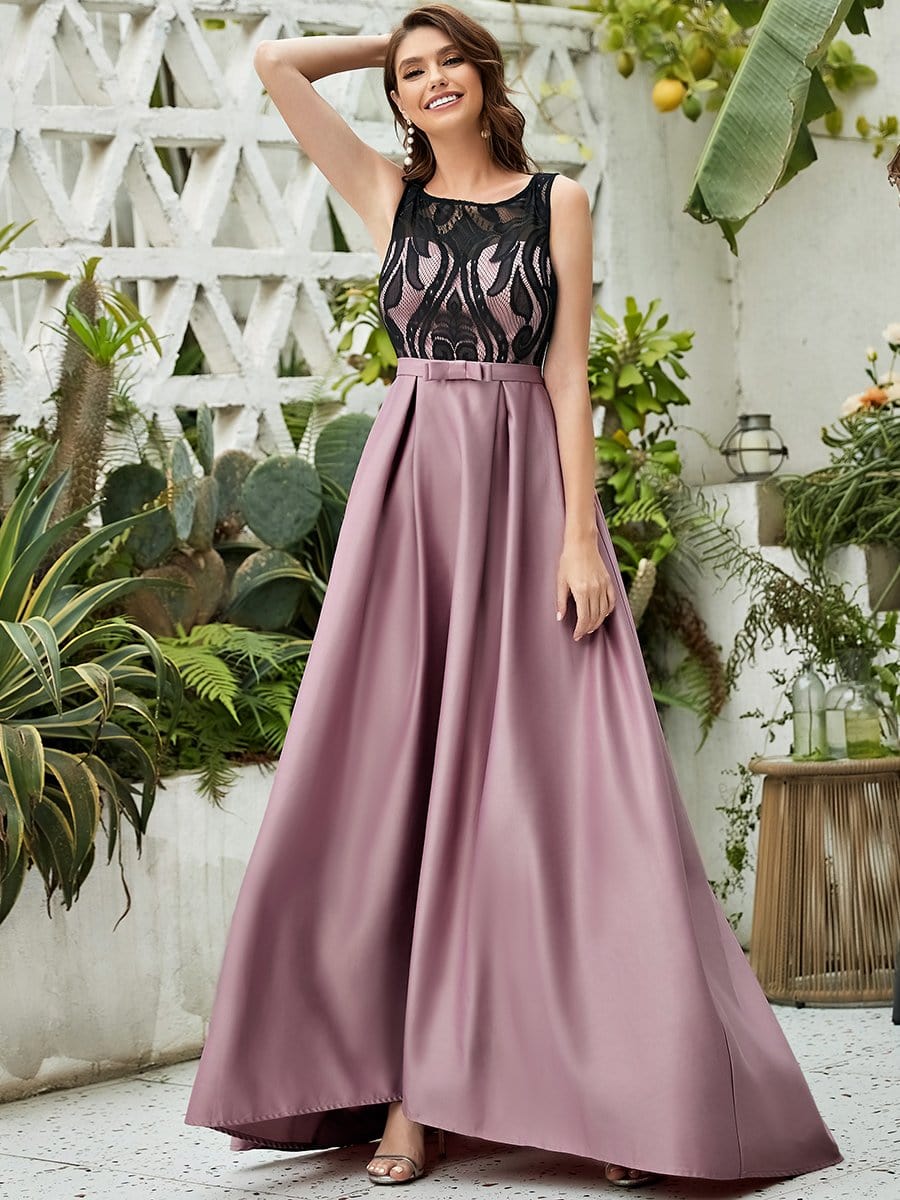 Color=Mauve | Embroidered Sleeveless Round Neck See-Through Maxi Evening Dress-Mauve 4 Color=Mauve | Embroidered Sleeveless Round Neck See-Through Maxi Evening Dress-Mauve 4