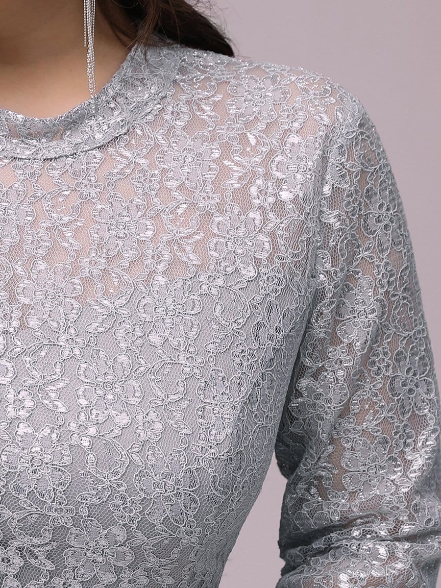 Color=Grey | Women'S Fashion A-Line Chiffon Evening Dress With Sequin-Grey 5 Color=Grey | Women'S Fashion A-Line Chiffon Evening Dress With Sequin-Grey 5