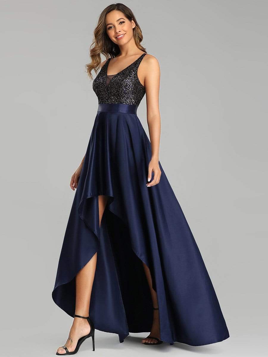 Color=Navy Blue | Sexy Backless Sparkly Prom Dresses For Women With Irregular Hem-Navy Blue 4 Color=Navy Blue | Sexy Backless Sparkly Prom Dresses For Women With Irregular Hem-Navy Blue 4