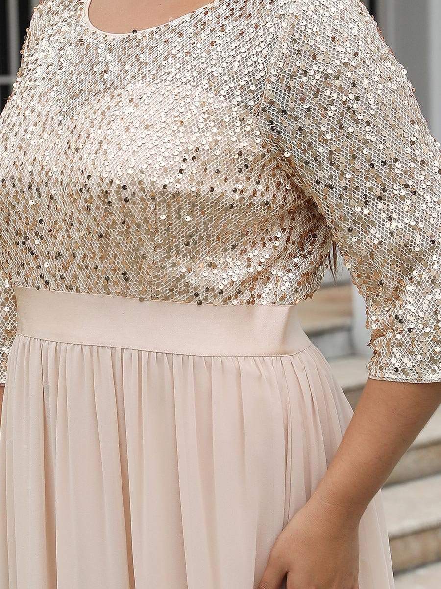 Color=Blush | Women'S Long Tulle & Sequin Evening Dresses For Mother Of The Bride-Blush 7 Color=Blush | Women'S Long Tulle & Sequin Evening Dresses For Mother Of The Bride-Blush 7