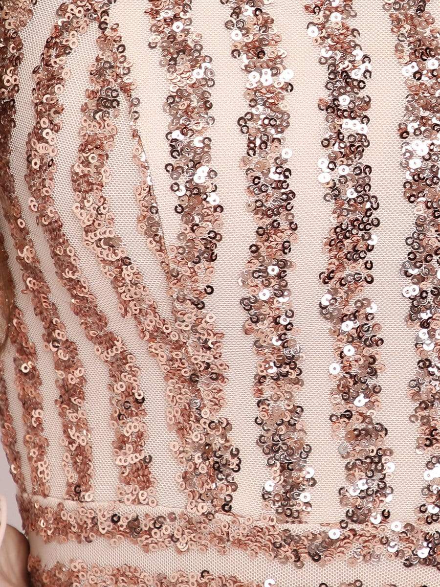 Color=Rose Gold | Women'S Fashion Off Shoulder Sequin Evening Dress-Rose Gold 3 Color=Rose Gold | Women'S Fashion Off Shoulder Sequin Evening Dress-Rose Gold 3