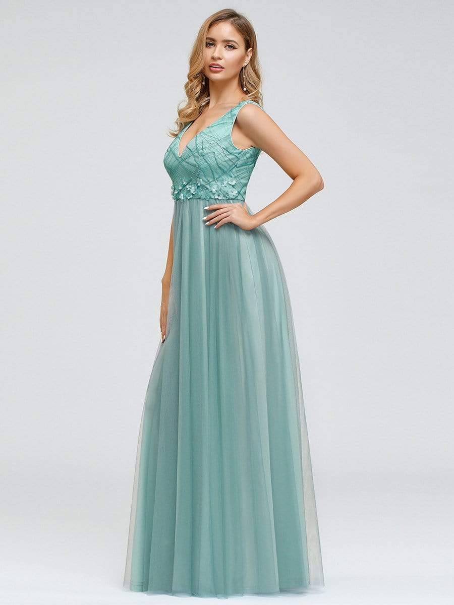 Color=Aqua | Women'S Fashion A-Line Evening Maxi Dress-Aqua 3 Color=Aqua | Women'S Fashion A-Line Evening Maxi Dress-Aqua 3