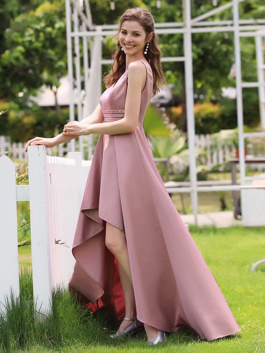 Color=Purple Orchid | Women'S V-Neck High Low Cocktail Party Maxi Dress-Purple Orchid 21 Color=Purple Orchid | Women'S V-Neck High Low Cocktail Party Maxi Dress-Purple Orchid 21