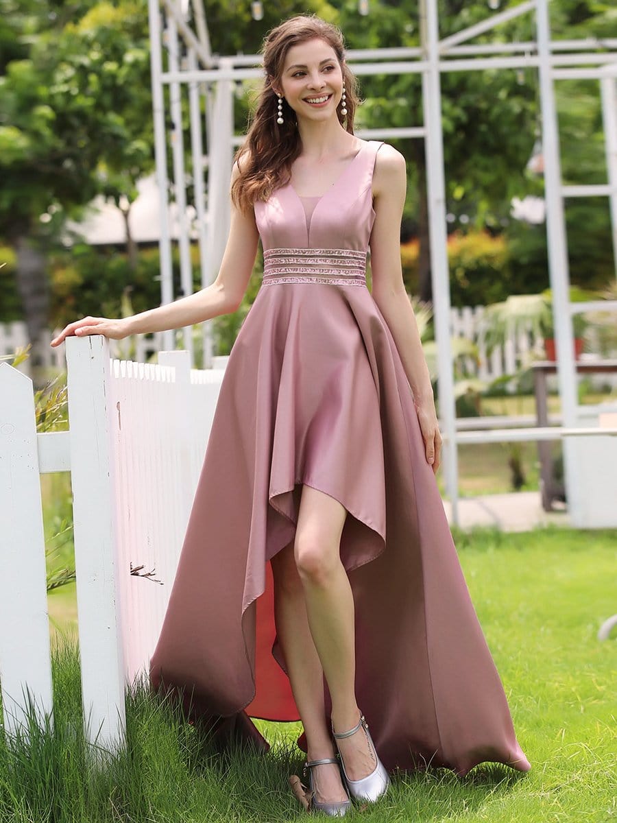 Color=Purple Orchid | Women'S V-Neck High Low Cocktail Party Maxi Dress-Purple Orchid 23 Color=Purple Orchid | Women'S V-Neck High Low Cocktail Party Maxi Dress-Purple Orchid 23