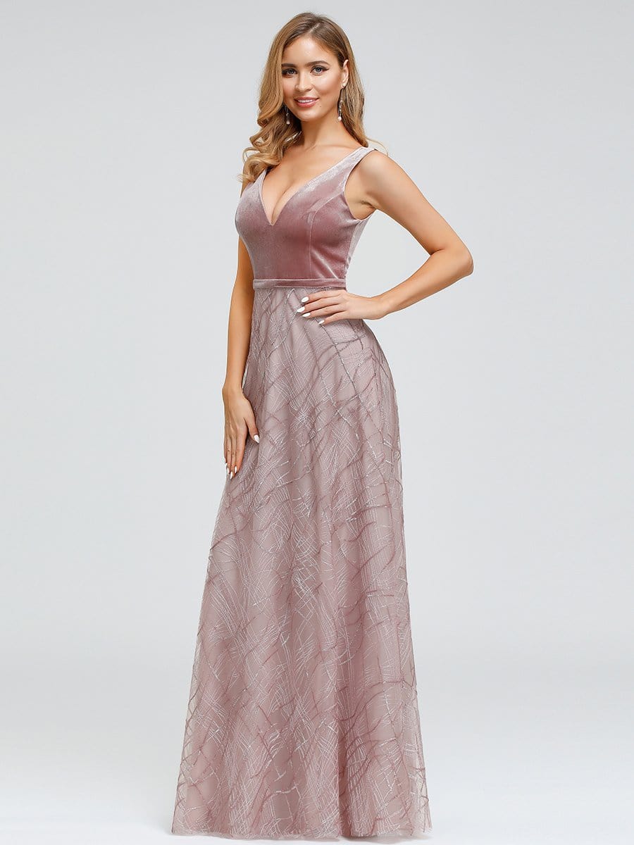 Color=Purple Orchid | Women'S Velvet Evening Gown Dresses With Embroidered Lace-Purple Orchid 3 Color=Purple Orchid | Women'S Velvet Evening Gown Dresses With Embroidered Lace-Purple Orchid 3