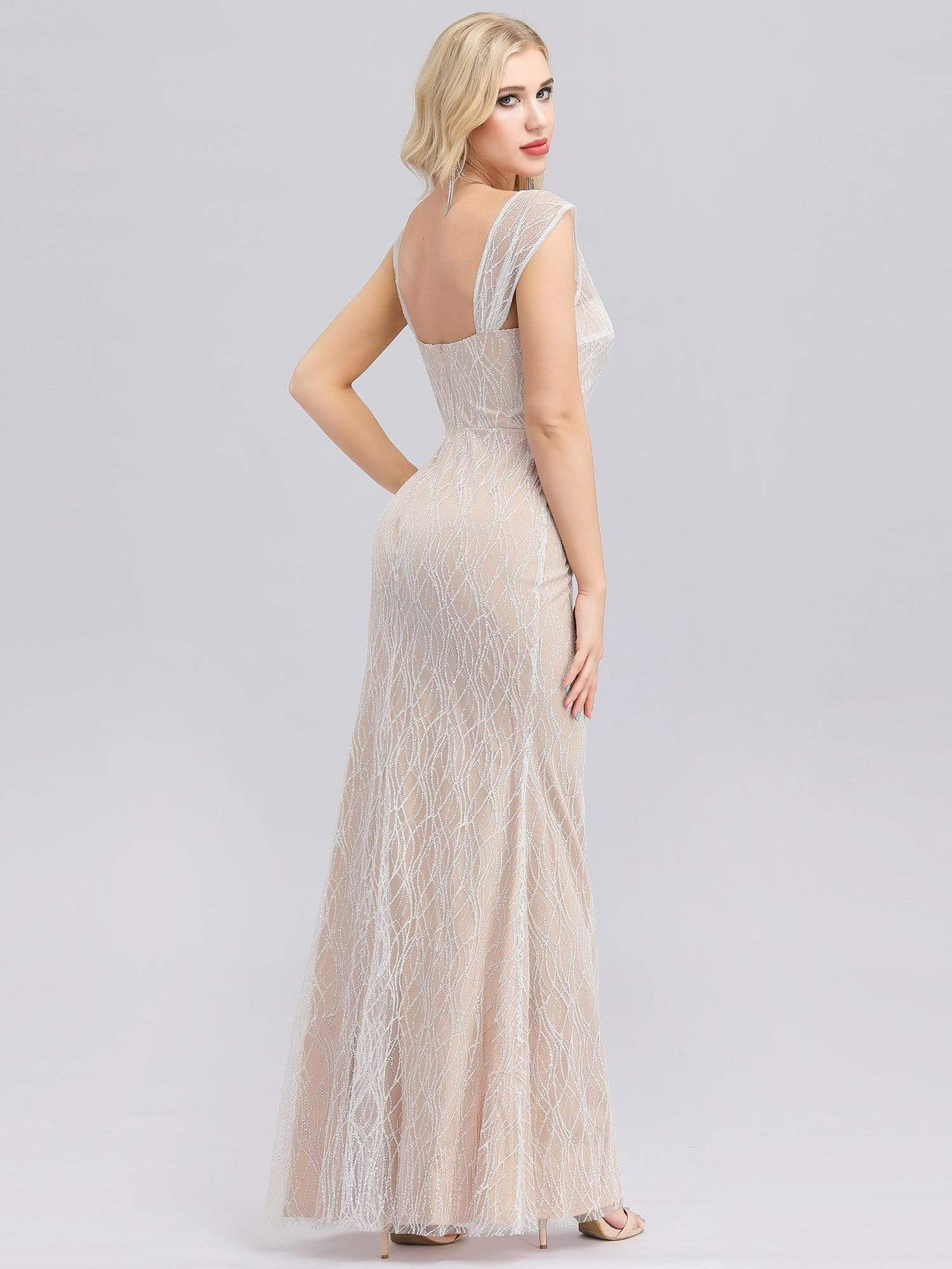 Color=White | Women'S Sleeveless Side Split Bodycon Evening Dress-White 5 Color=White | Women'S Sleeveless Side Split Bodycon Evening Dress-White 5