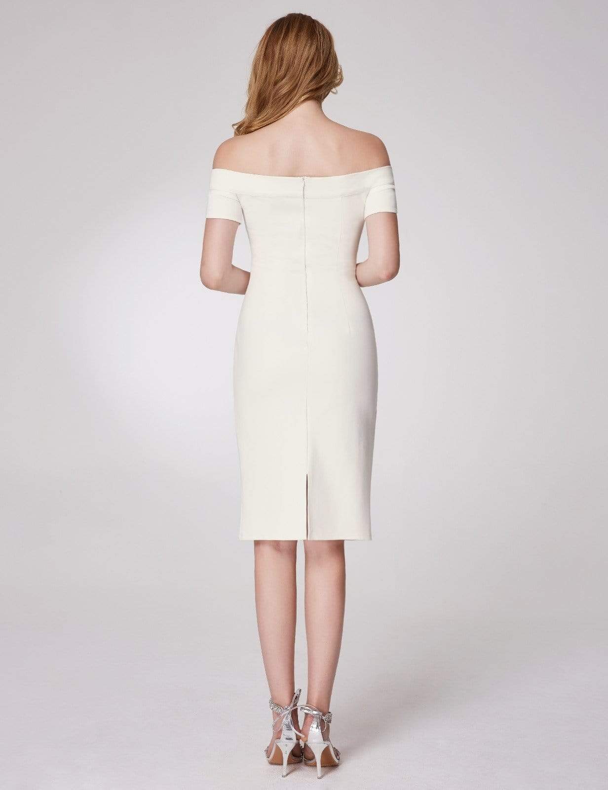 Color=White | Sexy Fitted Off Shoulder Cocktail Dress-White 7 Color=White | Sexy Fitted Off Shoulder Cocktail Dress-White 7