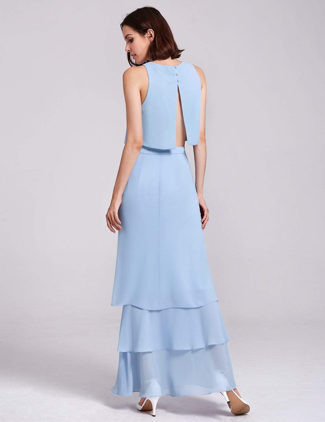 Color=Sky Blue | Two Piece Maxi Skirt And Top Bridesmaid Set-Sky Blue 3 Color=Sky Blue | Two Piece Maxi Skirt And Top Bridesmaid Set-Sky Blue 3