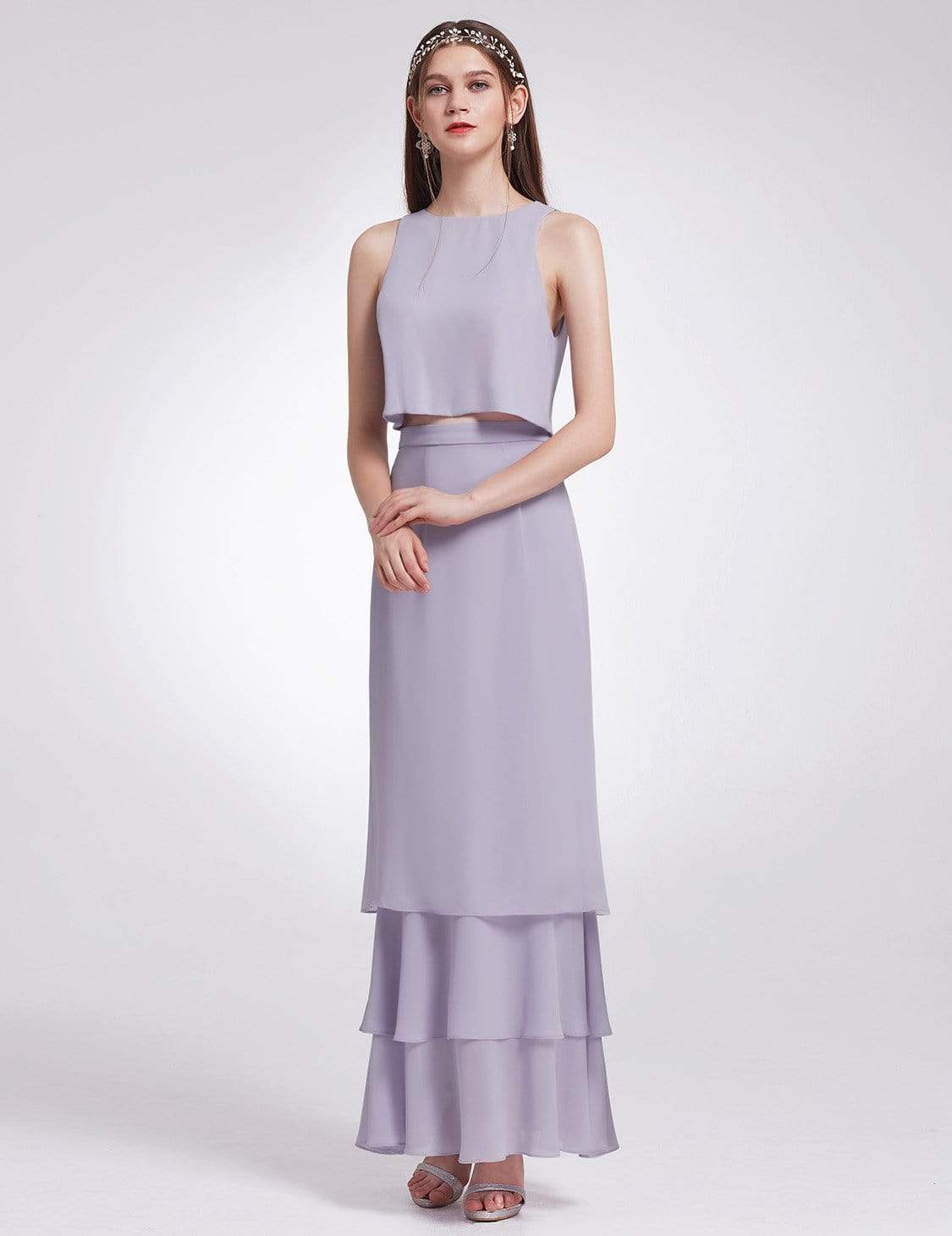 Color=Dark Lavender | Two Piece Maxi Skirt And Top Bridesmaid Set-Dark Lavender 1 Color=Dark Lavender | Two Piece Maxi Skirt And Top Bridesmaid Set-Dark Lavender 1