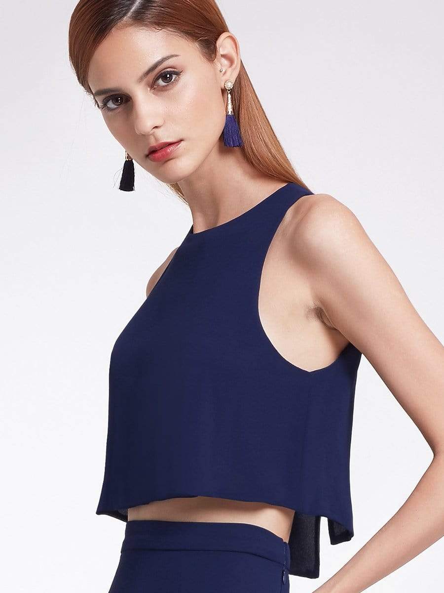 Color=Navy Blue | Two Piece Maxi Skirt And Top Bridesmaid Set-Navy Blue 6 Color=Navy Blue | Two Piece Maxi Skirt And Top Bridesmaid Set-Navy Blue 6