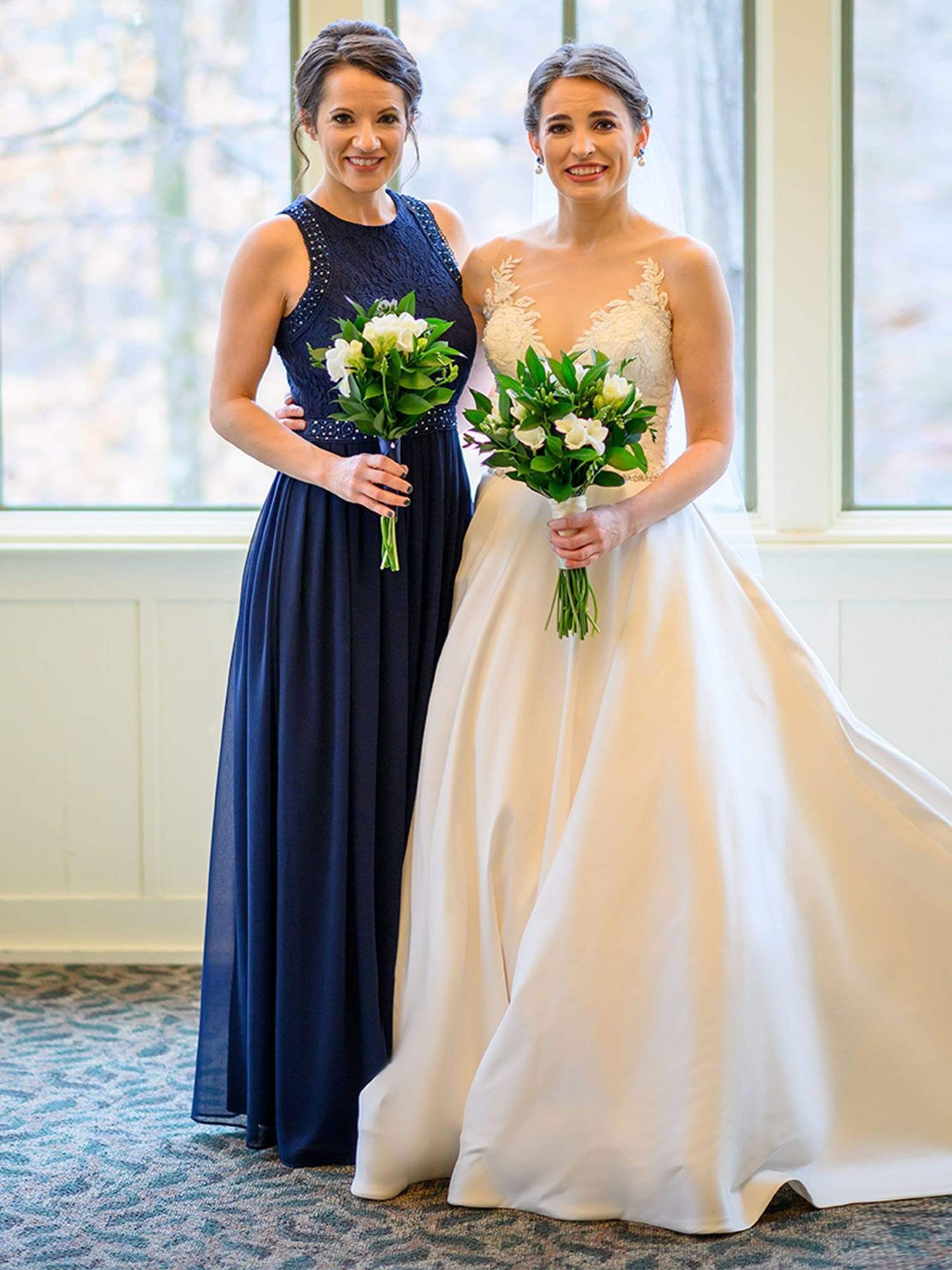 Color=Navy Blue | Sleeveless High Collar Long A Line Evening Dress-Navy Blue 1 Color=Navy Blue | Sleeveless High Collar Long A Line Evening Dress-Navy Blue 1