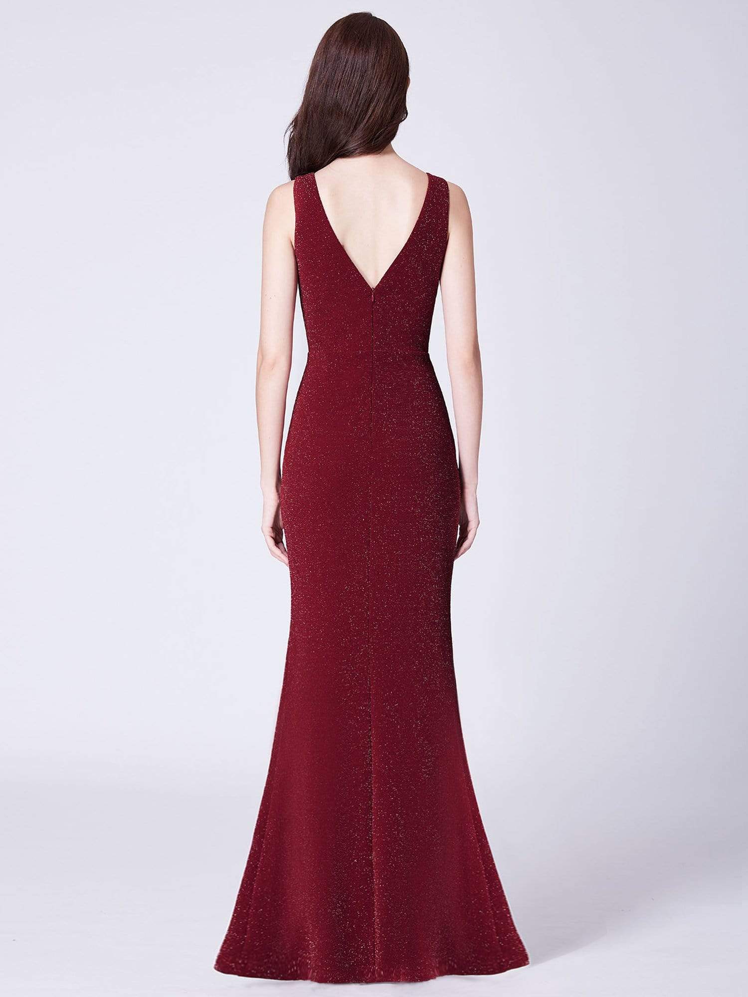 Color=Burgundy | Sexy Shimmery Long Evening Dress-Burgundy 3 Color=Burgundy | Sexy Shimmery Long Evening Dress-Burgundy 3