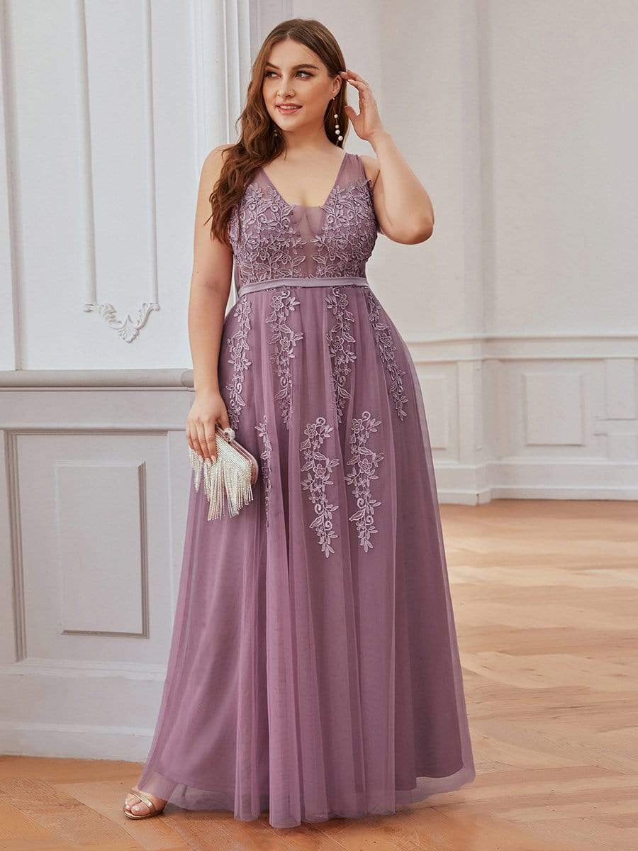 COLOR=Purple Orchid | Maxi Long Elegant Ethereal Tulle Evening Dresses-Purple Orchid 6 COLOR=Purple Orchid | Maxi Long Elegant Ethereal Tulle Evening Dresses-Purple Orchid 6