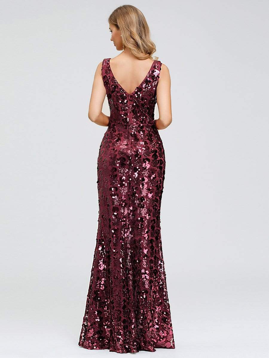 Color=Burgundy | Mermaid Sequin Dresses For Women-Burgundy 2 Color=Burgundy | Mermaid Sequin Dresses For Women-Burgundy 2