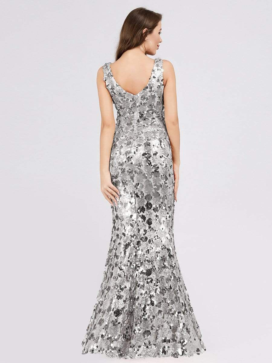 Color=Grey | Mermaid Sequin Dresses For Women-Grey 2 Color=Grey | Mermaid Sequin Dresses For Women-Grey 2