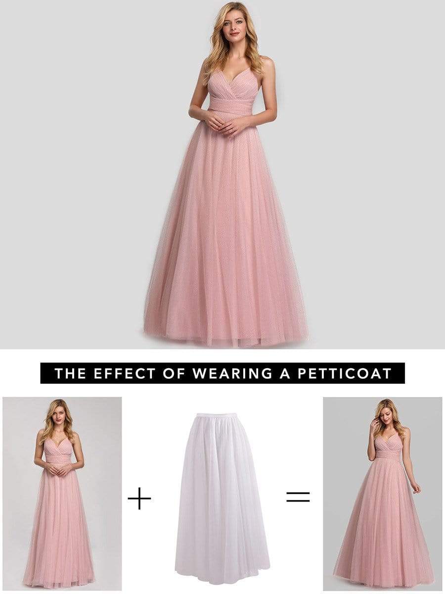 COLOR=Pink | Women'S A-Line V-Neck Sleeveless Floor Length Bridesmaid Dresses-Pink 5 COLOR=Pink | Women'S A-Line V-Neck Sleeveless Floor Length Bridesmaid Dresses-Pink 5