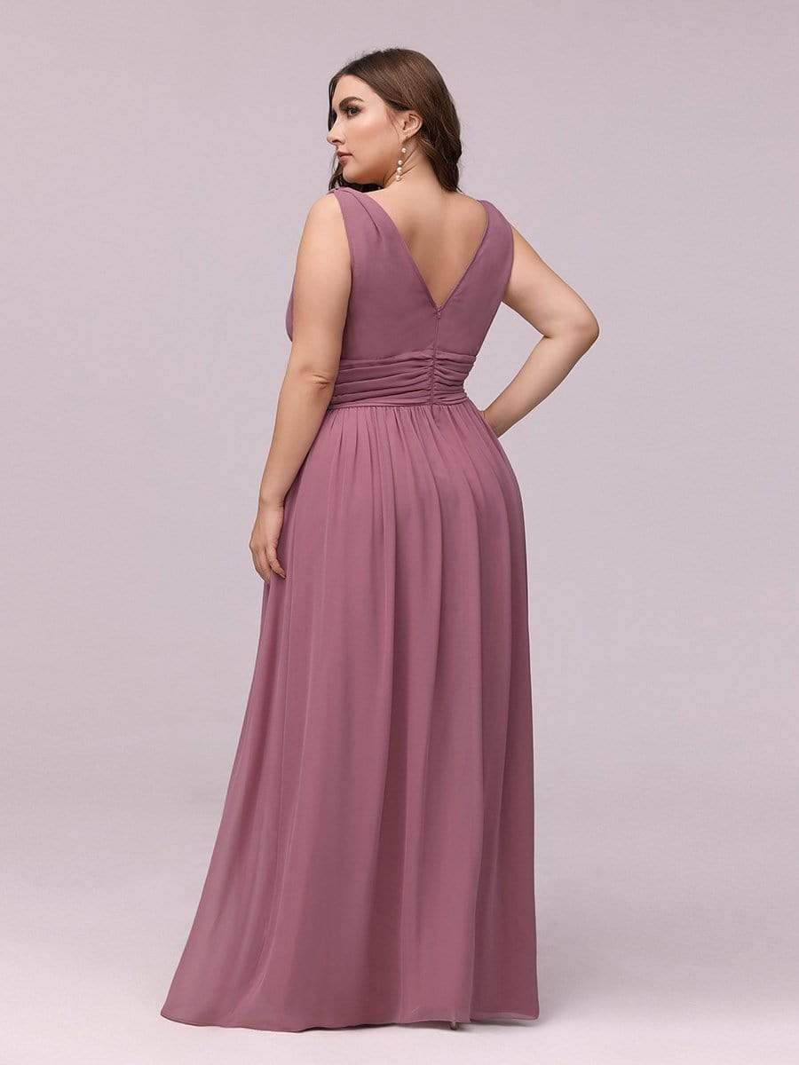 COLOR=Purple Orchid | Sleeveless V-Neck Semi-Formal Chiffon Maxi Dress-Purple Orchid 2 COLOR=Purple Orchid | Sleeveless V-Neck Semi-Formal Chiffon Maxi Dress-Purple Orchid 2