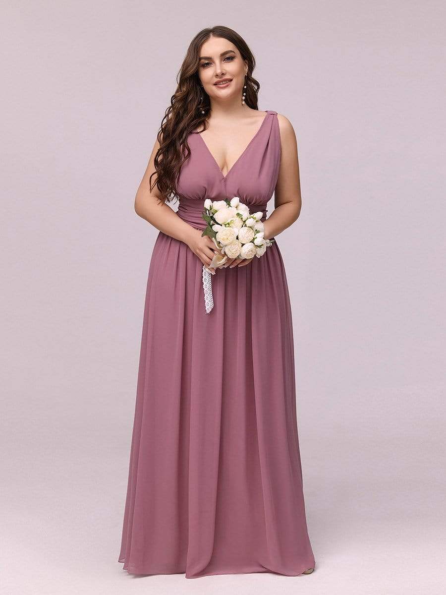 COLOR=Purple Orchid | Sleeveless V-Neck Semi-Formal Chiffon Maxi Dress-Purple Orchid 4 COLOR=Purple Orchid | Sleeveless V-Neck Semi-Formal Chiffon Maxi Dress-Purple Orchid 4