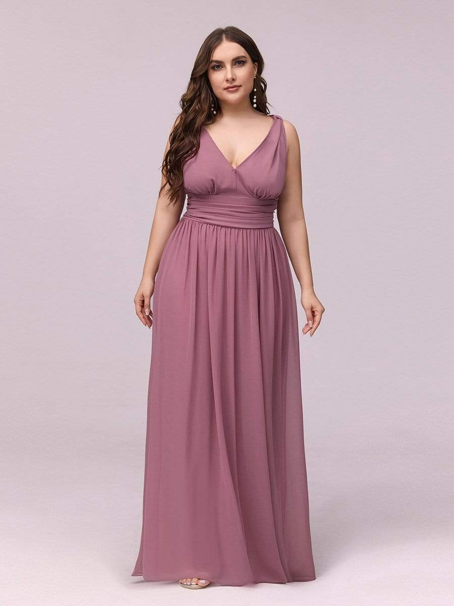 COLOR=Purple Orchid | Sleeveless V-Neck Semi-Formal Chiffon Maxi Dress-Purple Orchid 1 COLOR=Purple Orchid | Sleeveless V-Neck Semi-Formal Chiffon Maxi Dress-Purple Orchid 1