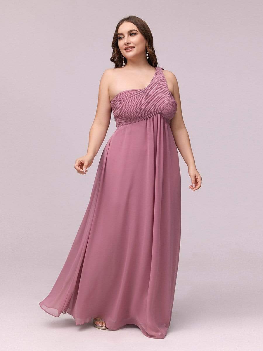 COLOR=Purple Orchid | One Shoulder Evening Dress-Purple Orchid 5 COLOR=Purple Orchid | One Shoulder Evening Dress-Purple Orchid 5
