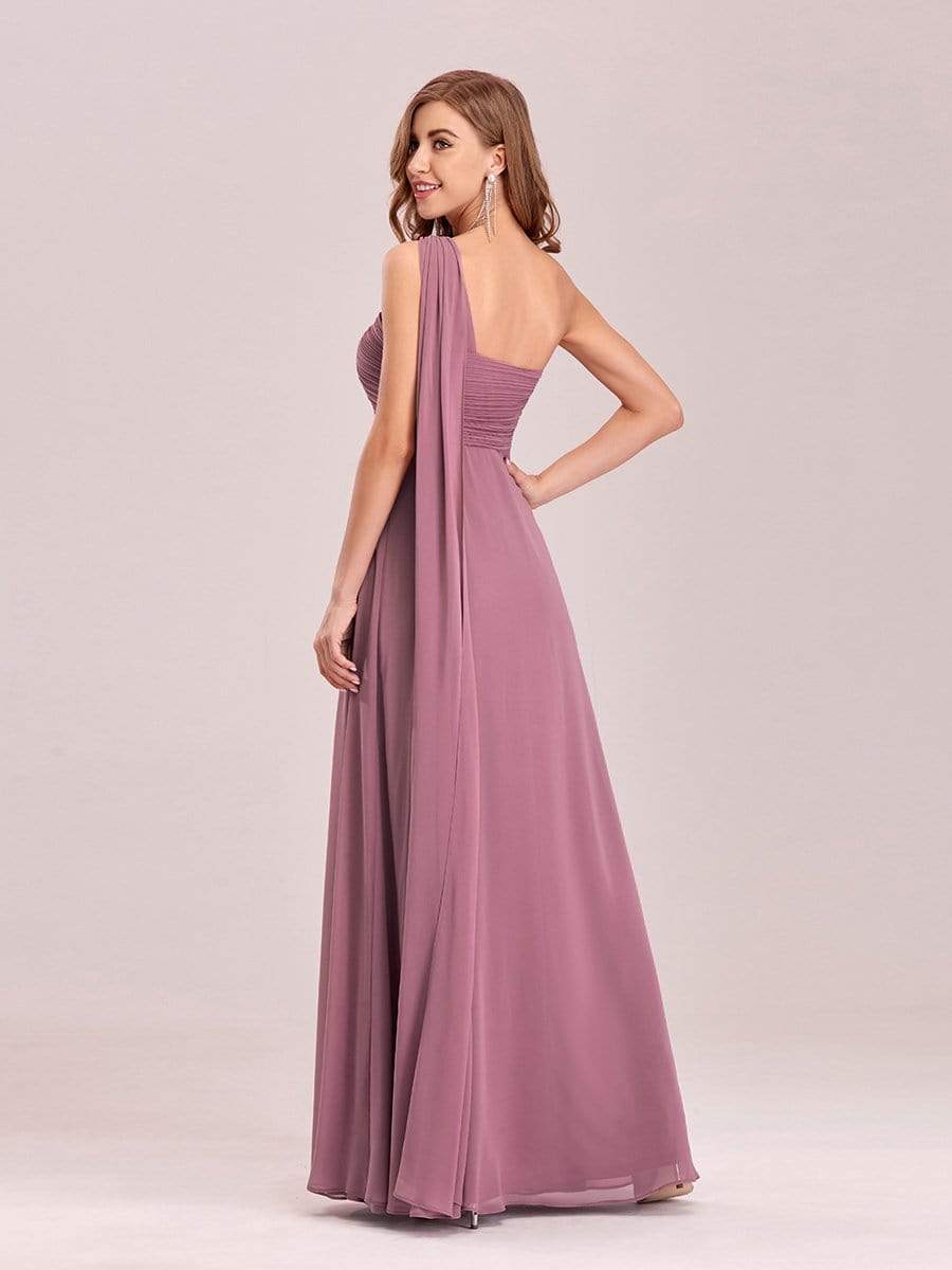 COLOR=Purple Orchid | One Shoulder Evening Dress-Purple Orchid 4 COLOR=Purple Orchid | One Shoulder Evening Dress-Purple Orchid 4