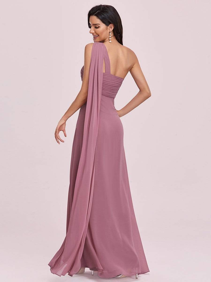 COLOR=Purple Orchid | One Shoulder Evening Dress-Purple Orchid 2 COLOR=Purple Orchid | One Shoulder Evening Dress-Purple Orchid 2