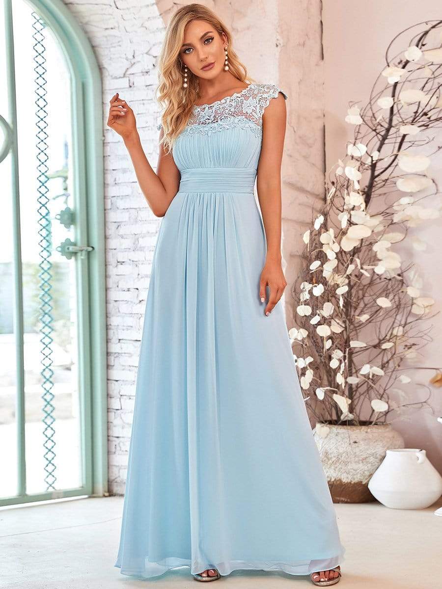 COLOR=Sky Blue | Maxi Long Lace Cap Sleeve Elegant Evening Gowns-Sky Blue 1 COLOR=Sky Blue | Maxi Long Lace Cap Sleeve Elegant Evening Gowns-Sky Blue 1