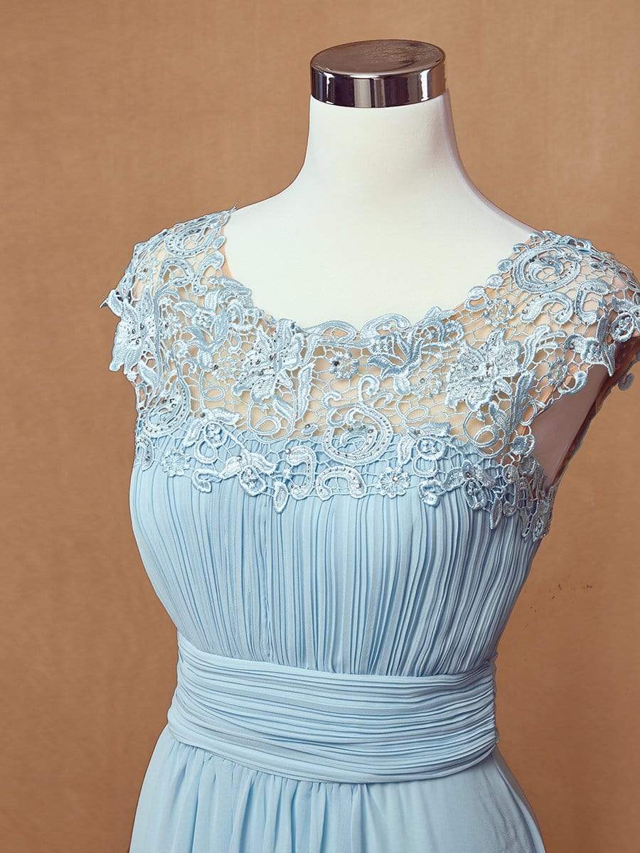 COLOR=Sky Blue | Maxi Long Lace Cap Sleeve Elegant Evening Gowns-Sky Blue 9 COLOR=Sky Blue | Maxi Long Lace Cap Sleeve Elegant Evening Gowns-Sky Blue 9