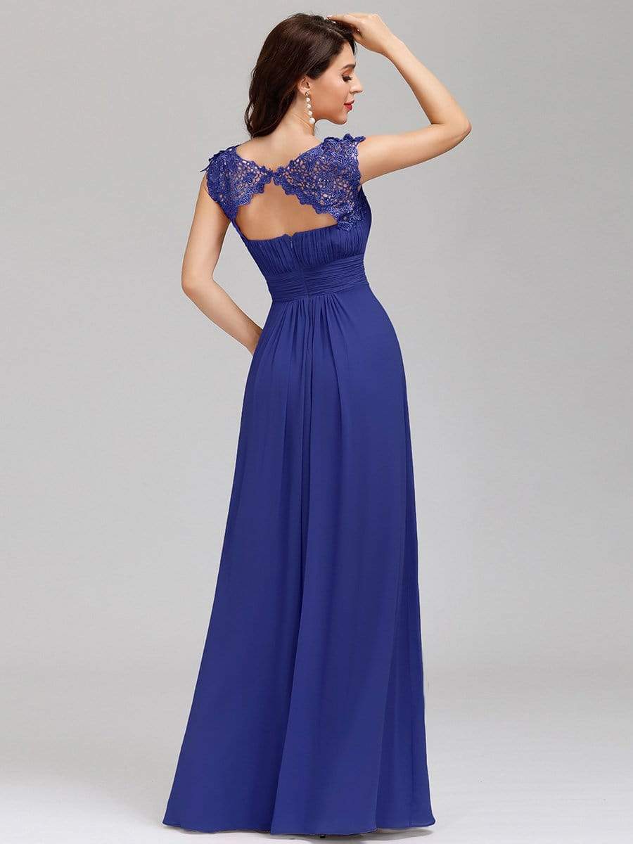 COLOR=Sapphire Blue | Maxi Long Lace Cap Sleeve Elegant Evening Gowns-Sapphire Blue 2 COLOR=Sapphire Blue | Maxi Long Lace Cap Sleeve Elegant Evening Gowns-Sapphire Blue 2