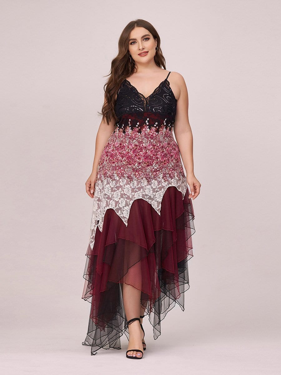 Color=Burgundy | Women'S Sexy V Neck Floor Length Cocktail Prom Dress-Burgundy 1 Color=Burgundy | Women'S Sexy V Neck Floor Length Cocktail Prom Dress-Burgundy 1