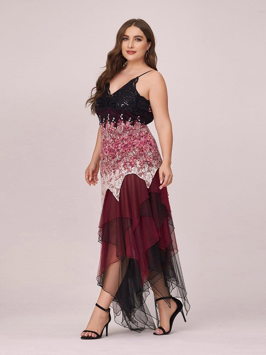 Color=Burgundy | Women'S Sexy V Neck Floor Length Cocktail Prom Dress-Burgundy 3 Color=Burgundy | Women'S Sexy V Neck Floor Length Cocktail Prom Dress-Burgundy 3