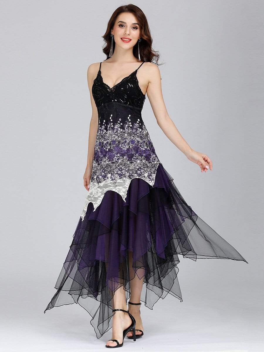 Color=Dark Purple | Women'S Sexy V Neck Floor Length Cocktail Prom Dress-Dark Purple 4 Color=Dark Purple | Women'S Sexy V Neck Floor Length Cocktail Prom Dress-Dark Purple 4