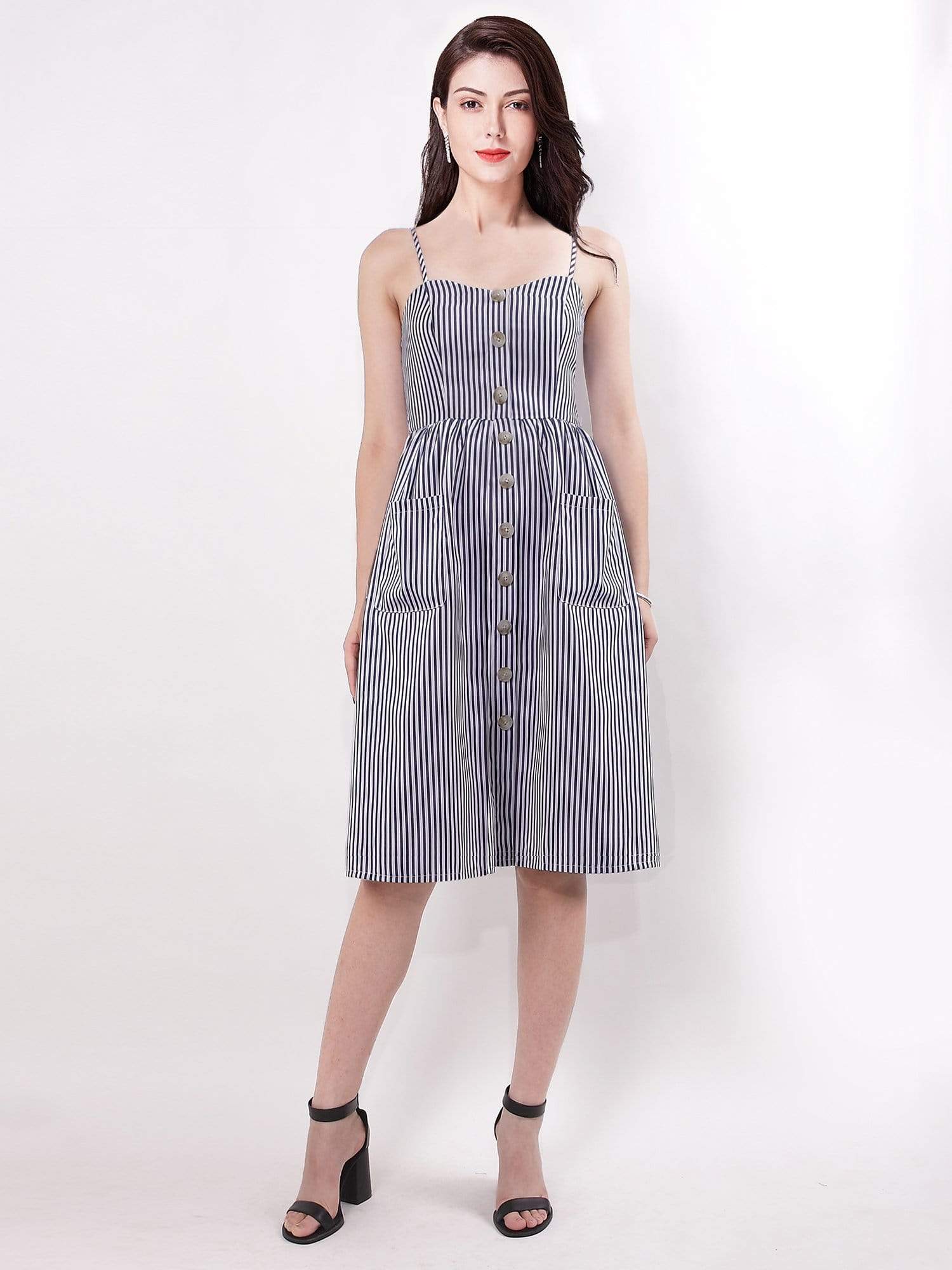 Color=Navy Blue | Women'S Fashion Knee Length Casual Dress-Navy Blue 1 Color=Navy Blue | Women'S Fashion Knee Length Casual Dress-Navy Blue 1