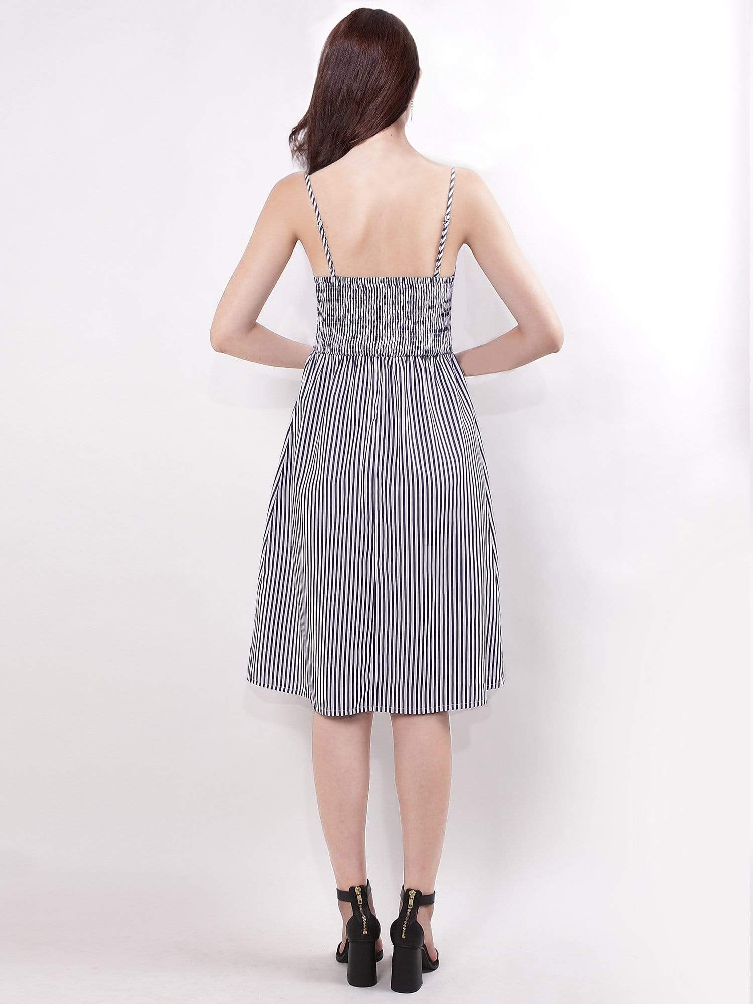 Color=Navy Blue | Women'S Fashion Knee Length Casual Dress-Navy Blue 2 Color=Navy Blue | Women'S Fashion Knee Length Casual Dress-Navy Blue 2