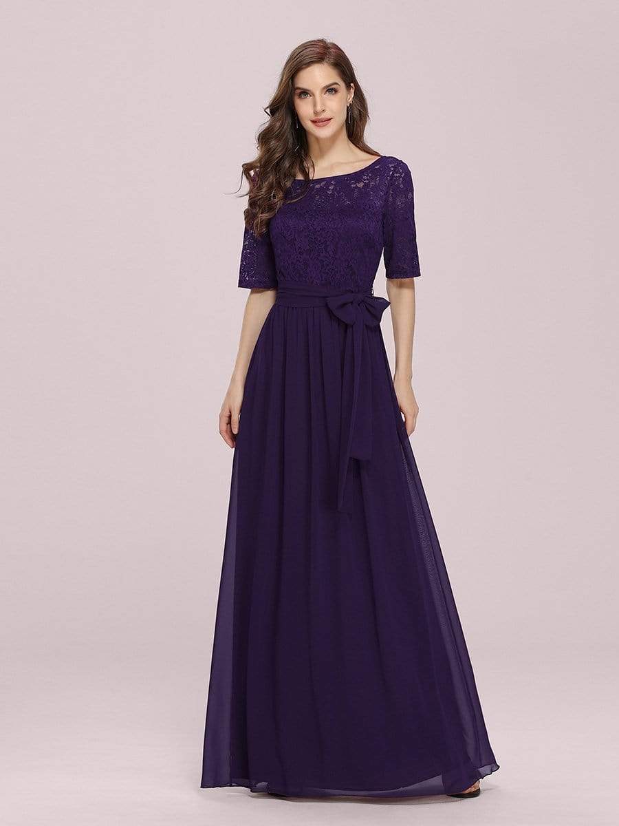 COLOR=Dark Purple | Plus Size Long Sleeve Floor Length Evening Dress-Dark Purple 1 COLOR=Dark Purple | Plus Size Long Sleeve Floor Length Evening Dress-Dark Purple 1