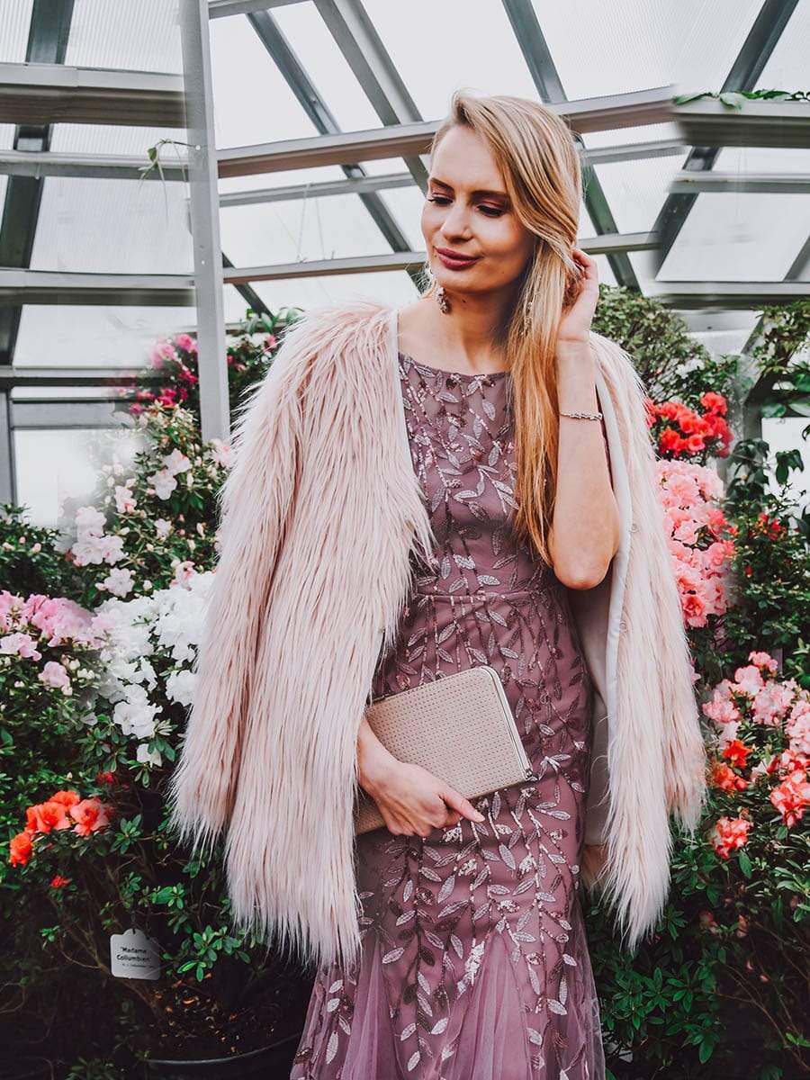 COLOR=Purple Orchid | Floral Sequin Print Maxi Long Fishtail Tulle Dresses With Half Sleeve-Purple Orchid 2 COLOR=Purple Orchid | Floral Sequin Print Maxi Long Fishtail Tulle Dresses With Half Sleeve-Purple Orchid 2