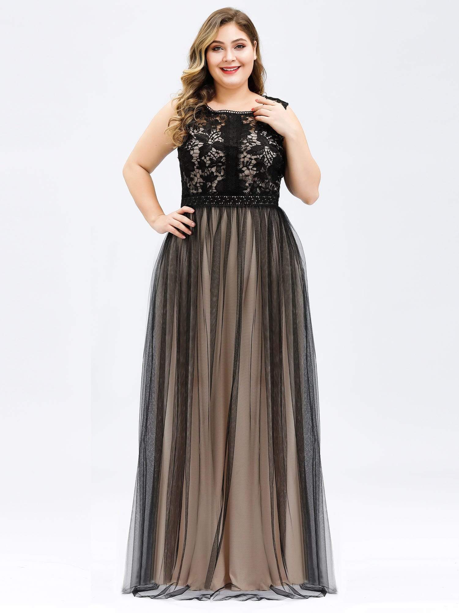 Color=Black | Maxi Long Prom Dresses With Mesh-Black 10 Color=Black | Maxi Long Prom Dresses With Mesh-Black 10