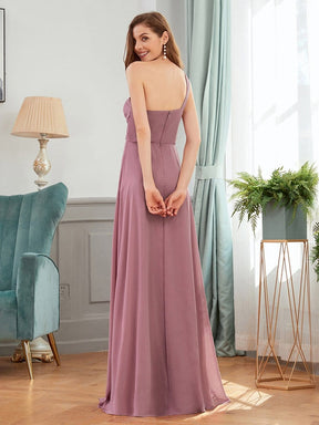Color=Purple Orchid | Elegant One Shoulder A-Line Evening Dresses With Applique-Purple Orchid 2