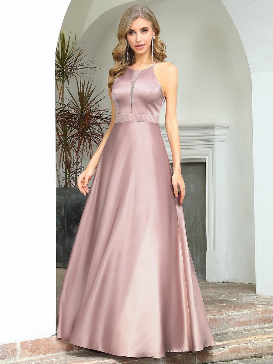 Color=Purple Orchid | Gorgeous A-Line Maxi Sleeveless Bridesmaid Dress With Round Neck-Purple Orchid 4