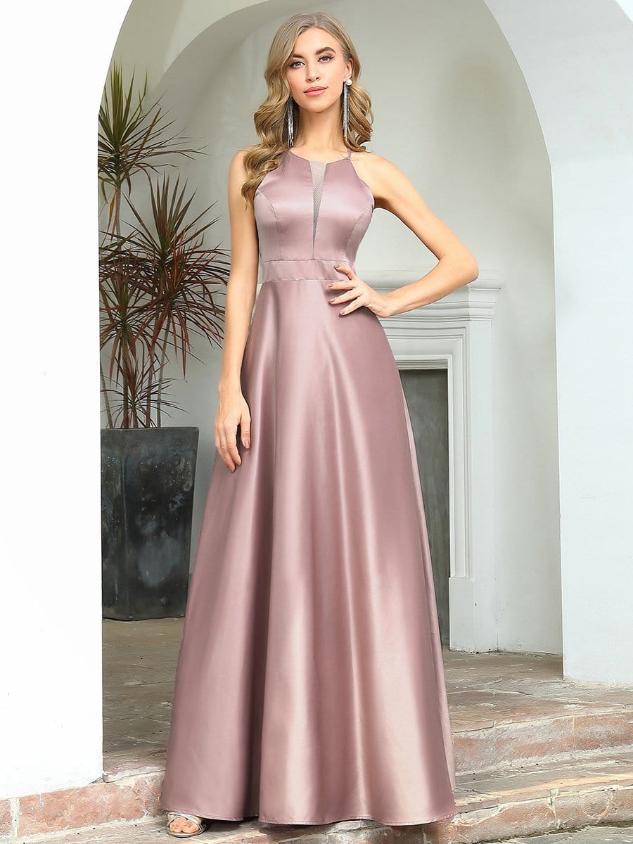 Color=Purple Orchid | Gorgeous A-Line Maxi Sleeveless Bridesmaid Dress With Round Neck-Purple Orchid 1