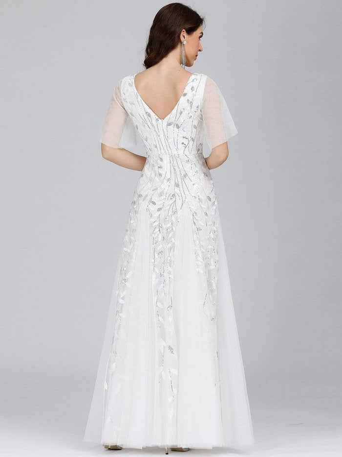 Double Take Full Size Ruffled V-Neck Cap Sleeve Dress main image 1