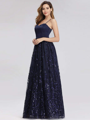 Color=Navy Blue | Sweet Heart Neckline Prom Dresses-Navy Blue 1