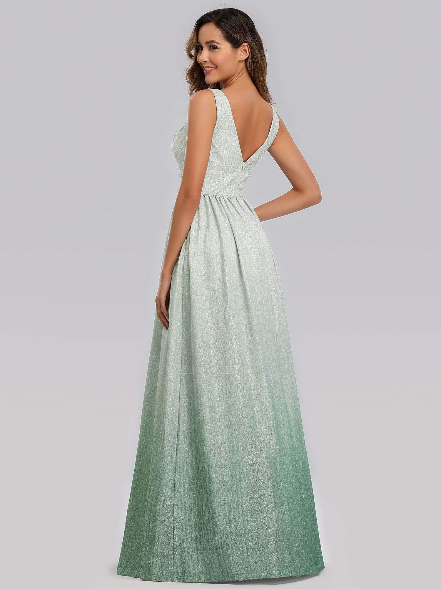 Color=Emerald Green | Women'S Sweetheart Neckline Floor Length Evening Dress-Emerald Green 2