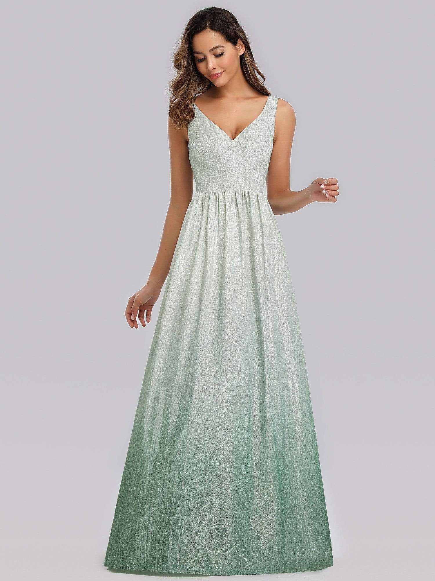 Color=Emerald Green | Women'S Sweetheart Neckline Floor Length Evening Dress-Emerald Green 4