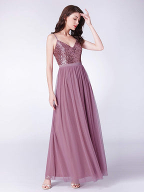 Color=Purple Orchid | Long Prom Dress With Sequin Bust-Purple Orchid 9